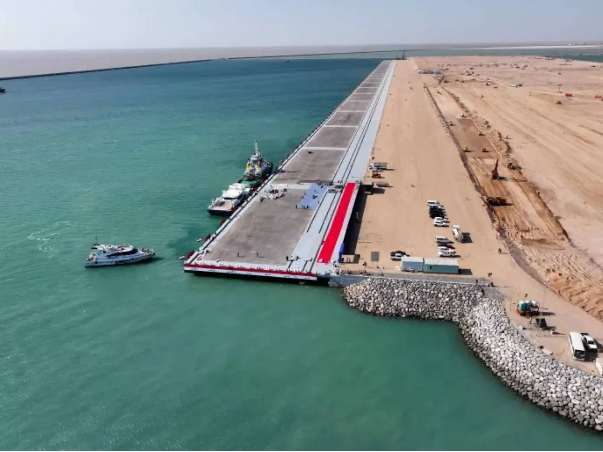 سقوط مسيّرة في ميناء الفاو بالعراق