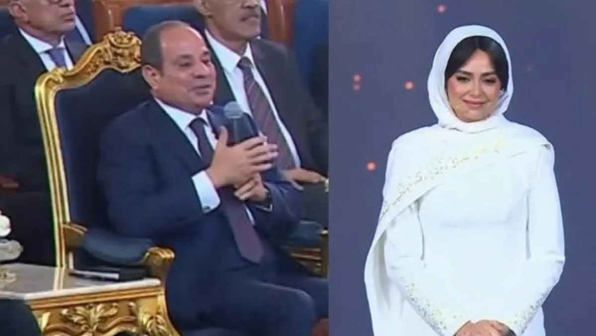 لفتة إنسانية بحفل المولد النبوي.. السيسي يدعو للفنانة هبة مجدي بالشفاء