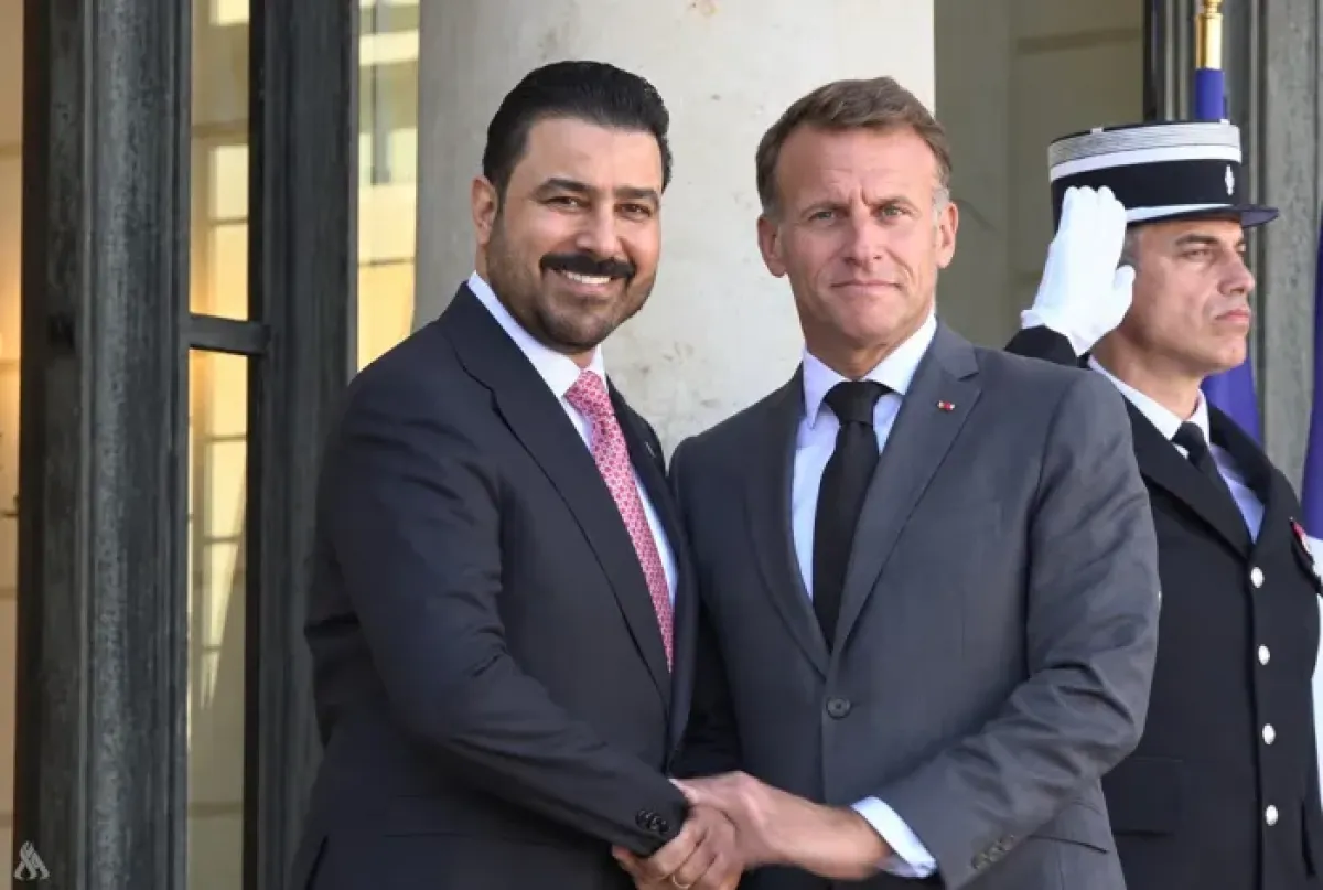ماكرون يستقبل رئيس الوزراء العراقي في الإليزيه